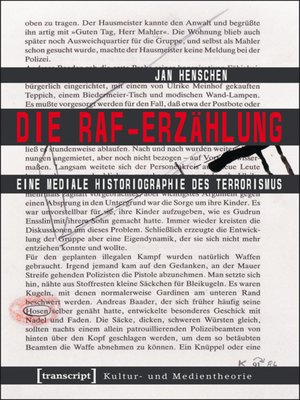 cover image of Die RAF-Erzählung